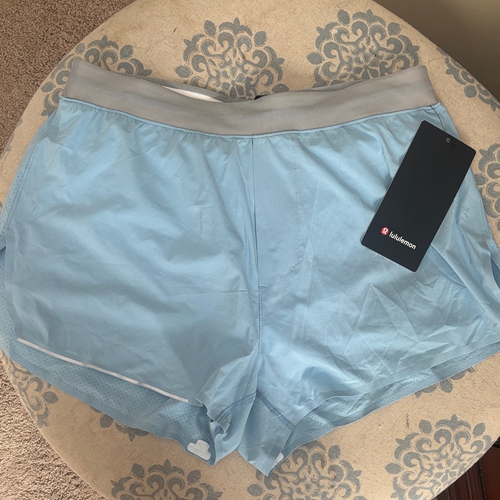 Lululemon Light Blue Athletic Shorts NWT